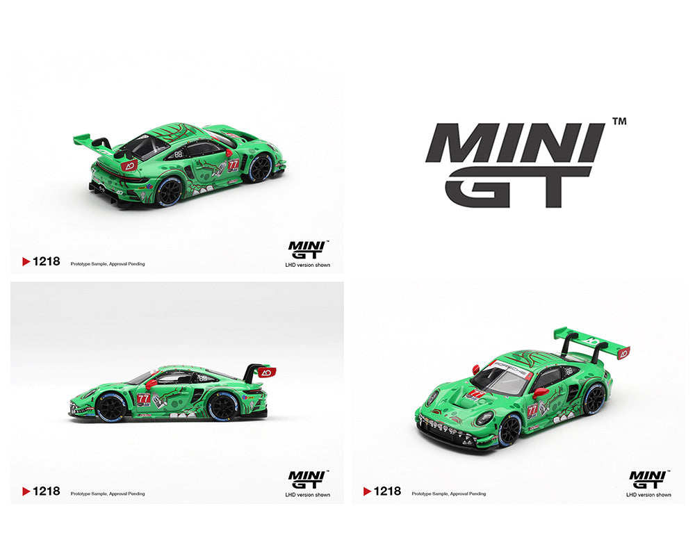 *PREORDER* MINIGT 1:64 Porsche 911 GT3 R (992) #77 AO Racing 2025 IMSA Sebring 12 Hrs Class Winner