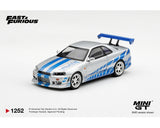 *PREORDER* MINIGT 1:64 Nissan Skyline GT-R C-West “2 Fast 2 Furious” Brian O’Conner