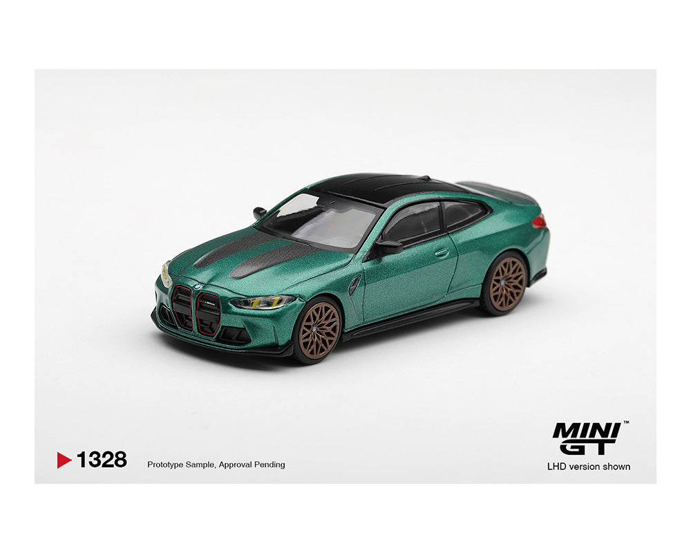 PREORDER* MINIGT 1:64 BMW M4 CS Frozen Isle of Man Green Metallic