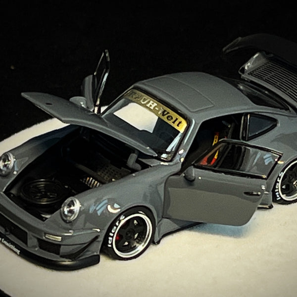 PREORDER* PGM 1:64 Porsche 930 RWB in Cement Gray Luxury Version