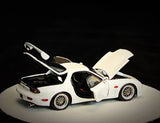 PGM Models 1:64 Mazda RX-7 (FD3S) in White Luxury Round Base Version