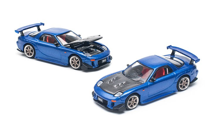 *PREORDER* Pop Race 1:64 Mazda RX-7 (FD3S) RE-Amemiya in Metallic Blue
