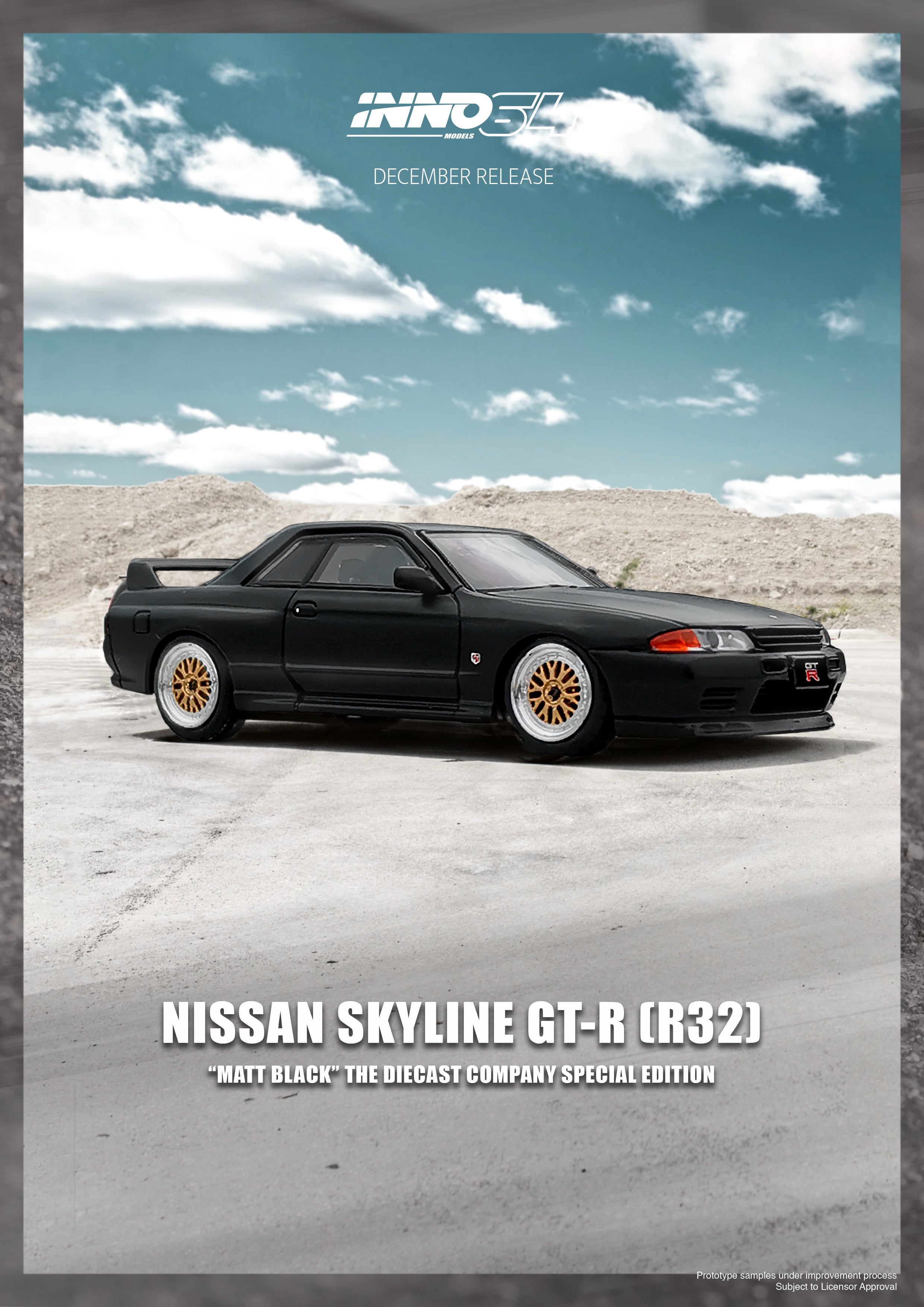 INNO64 1/64 Nissan Skyline GT-R (R32) The Diecast Company