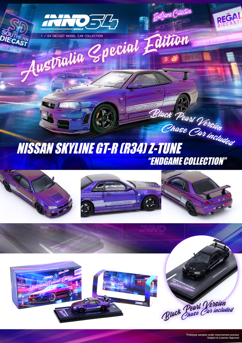 INNO64 1/64 Nissan Skyline GT-R (R34) Z-Tune "END GAME" Australia Special Edition