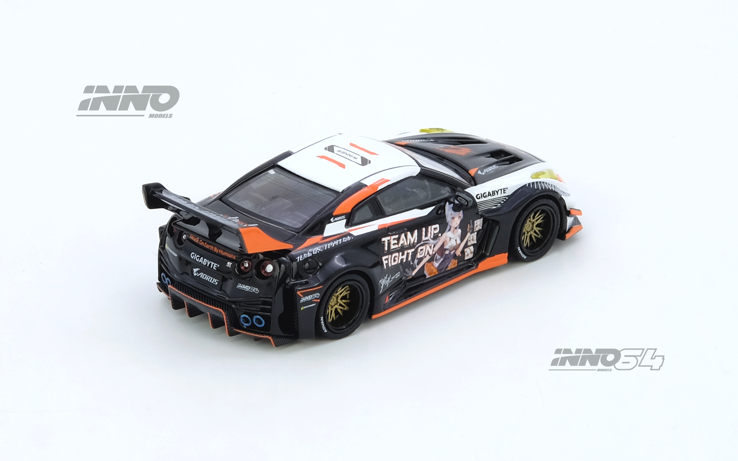 *PREORDER* INNO64 1:64 Nissan GT-R R35 WIDEBODY AORUS X INNO64 Limited ...