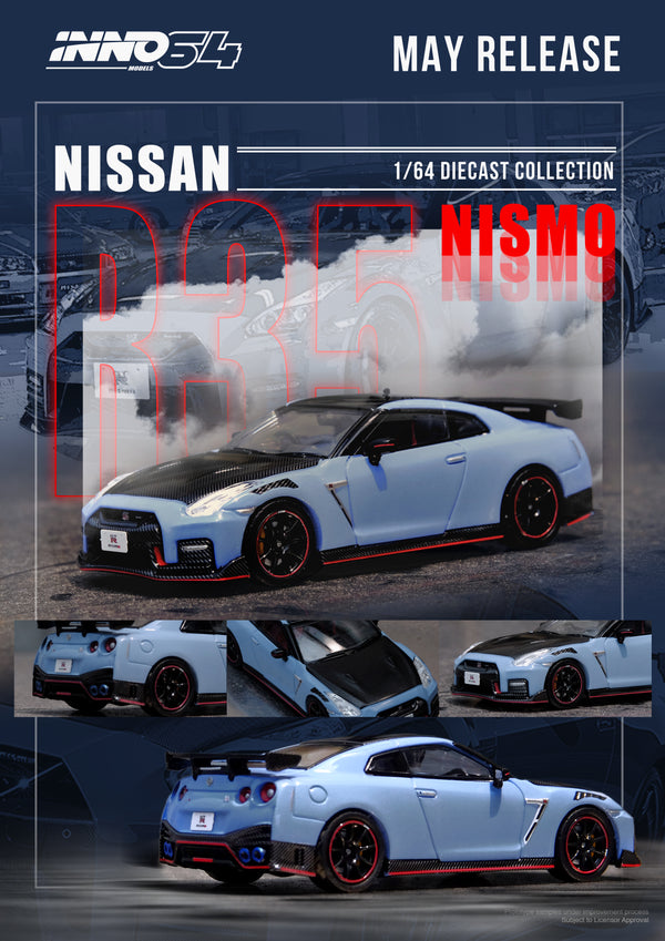 *PREORDER* INNO64 1:64 Nissan GT-R (R35) NISMO 2022 Special Edition in Stealth Gray
