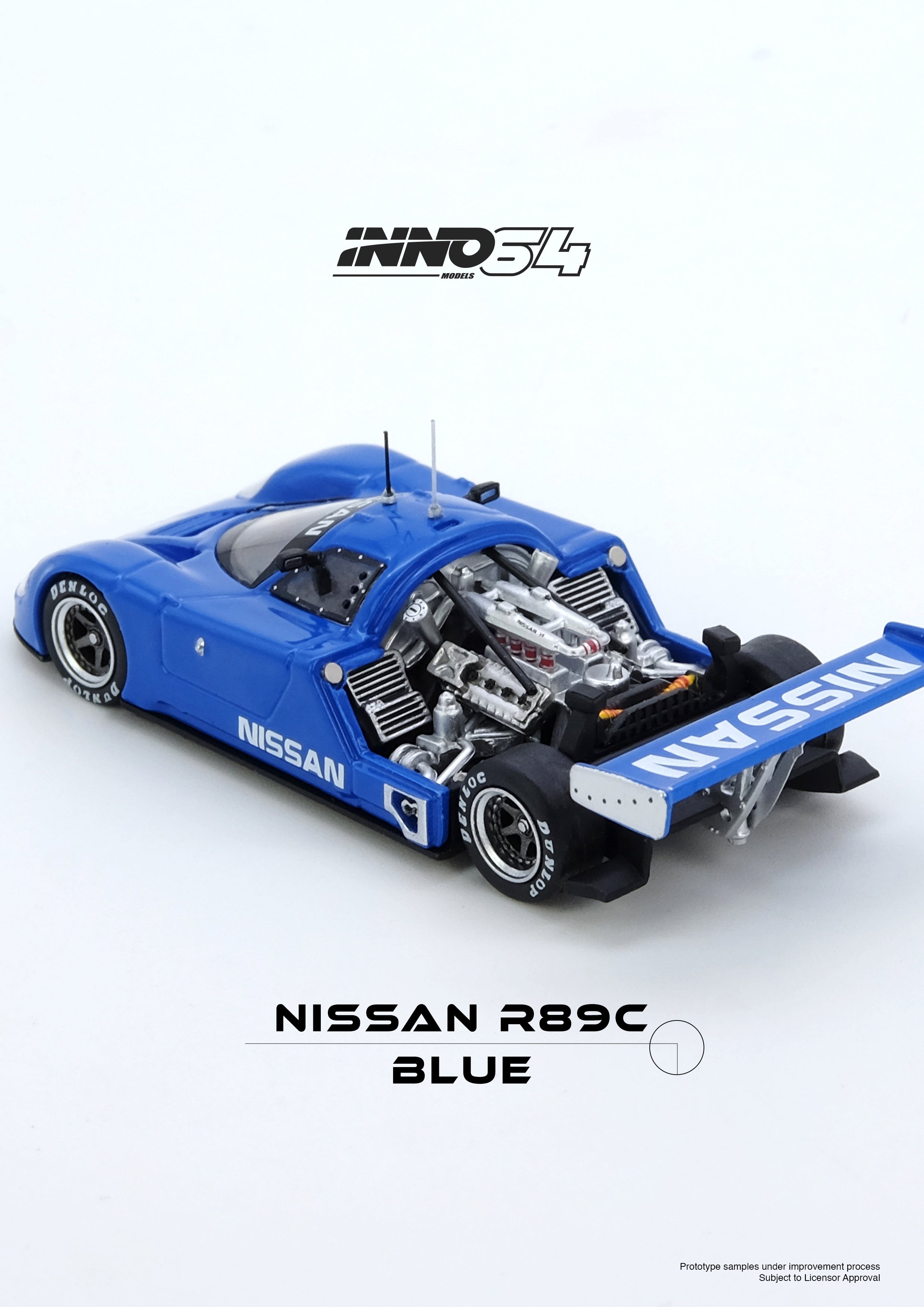 INNO64 1:64 Nissan R89C in Blue – Model Cars Houston