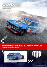 INNO64 1:64 Mazda RX-3 Station Wagon MAD MIKE D1GP Series 2024