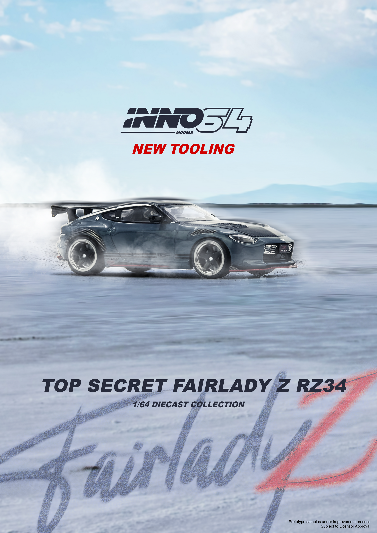 INNO64 1:64 Nissan FAIRLADY Z (RX34) TOP SECRET in Stealth Gray INNO64 1:64 Nissan FAIRLADY Z (RX34) TOP SECRET in Stealth Gray