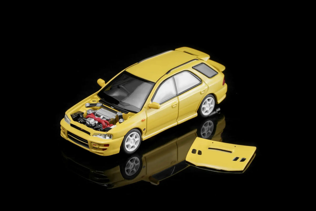MotorHelix 1:64 Subaru Impreza Wagon WRX STi Ver. VI in Cashmere Yellow