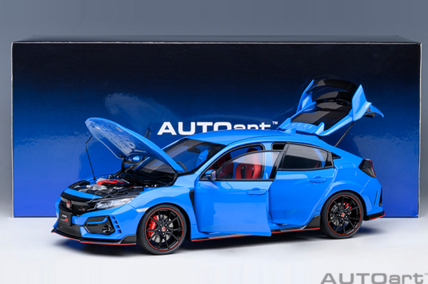 AUTOart 1:18 Honda Civic Type-R (FK8) in Racing Blue Pearl