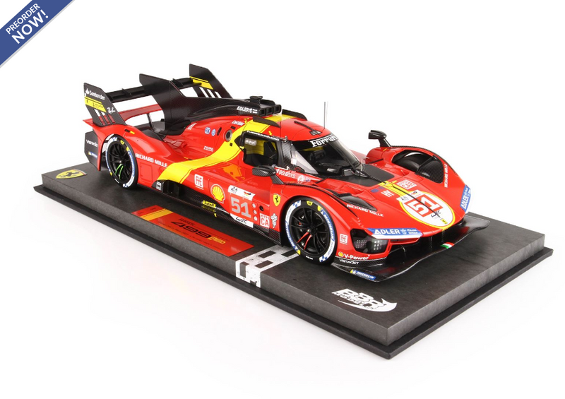 BBR Models 1:18 Ferrari 499P Winner Le Mans 2023 Car N.51
