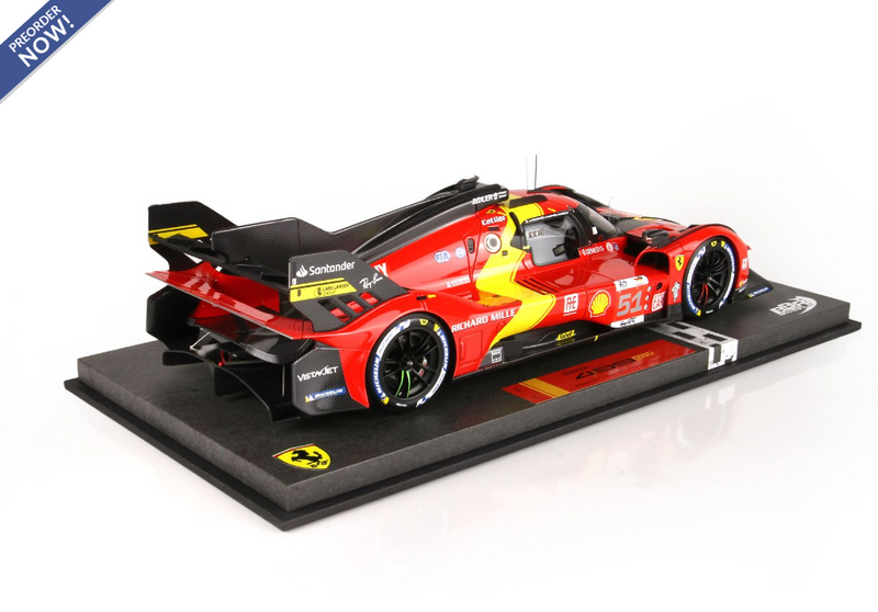 BBR Models 1:18 Ferrari 499P Winner Le Mans 2023 Car N.51