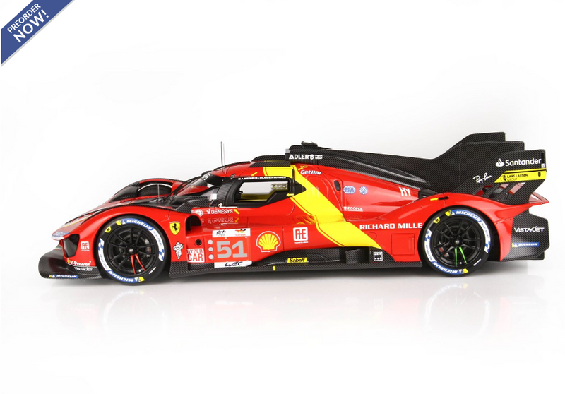 BBR Models 1:18 Ferrari 499P Winner Le Mans 2023 Car N.51