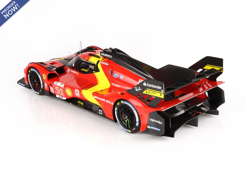 BBR Models 1:18 Ferrari 499P Winner Le Mans 2023 Car N.51