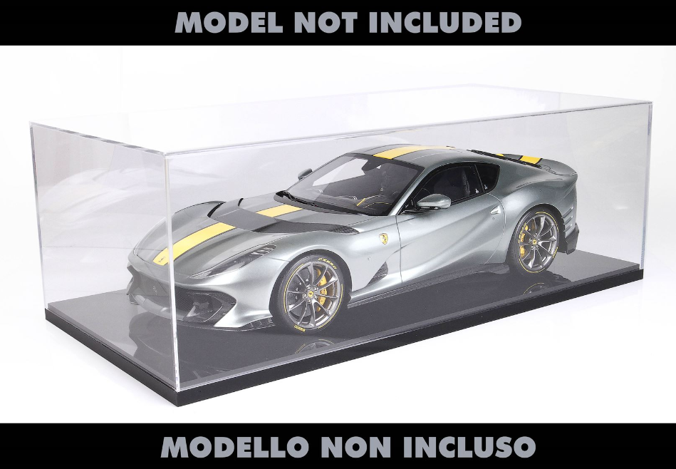 BBR Models 1:12 - Display Case with Gloss Black Base