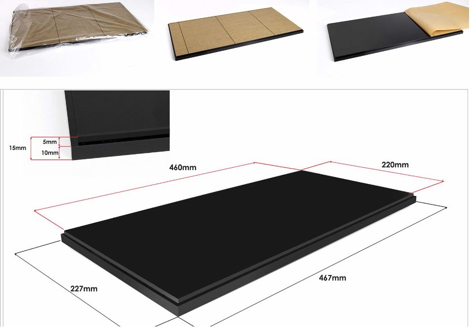BBR Models 1:12 - Display Case with Gloss Black Base