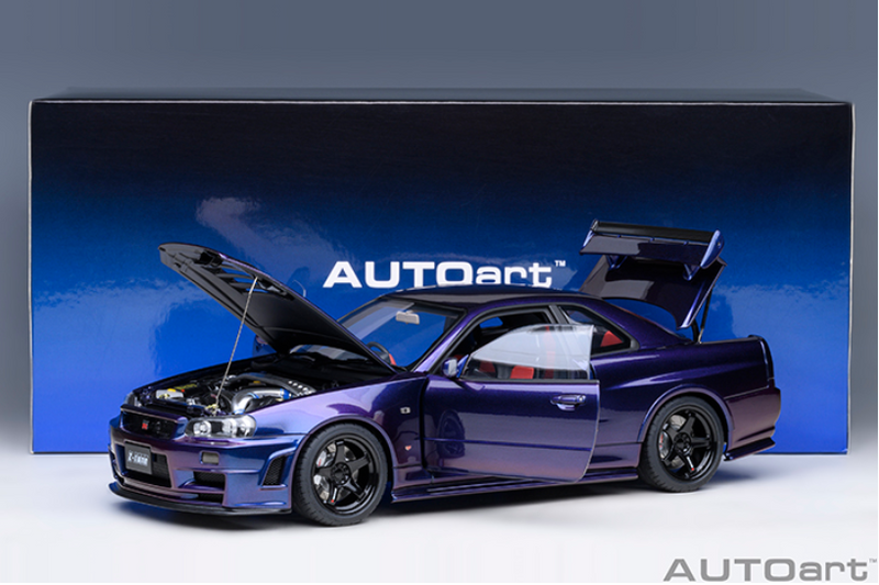 AUTOart 1:18 Nissan Skyline GT-R (R34) NISMO Z-Tune in Midnight Purple III