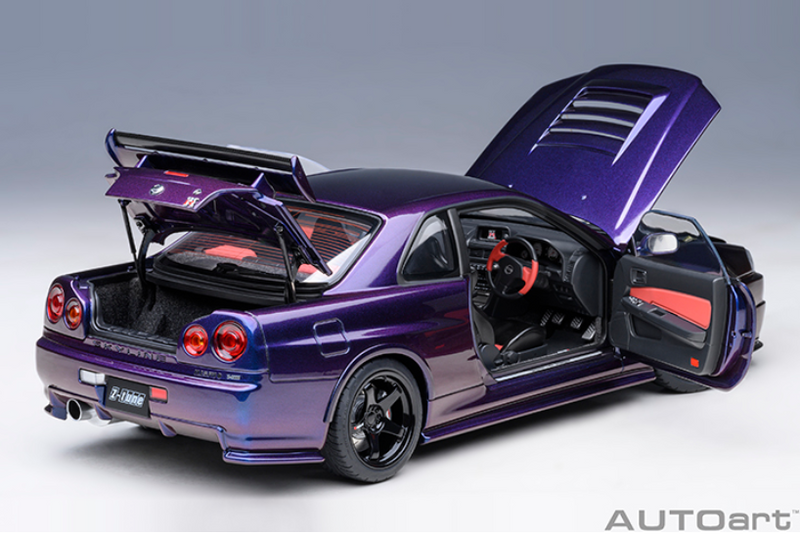 AUTOart 1:18 Nissan Skyline GT-R (R34) NISMO Z-Tune in Midnight Purple III