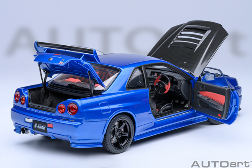 1/18 日産スカイラインGT-R(BNR34) AUTOart AUTOart 1/18 Nissan Skyline GT-R (R34) Z-tune (Midnight