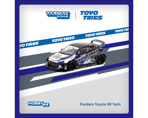 *PREORDER* Tarmac Works 1/64 Toyota GR Yaris PANDEM Toyo Tires Edition