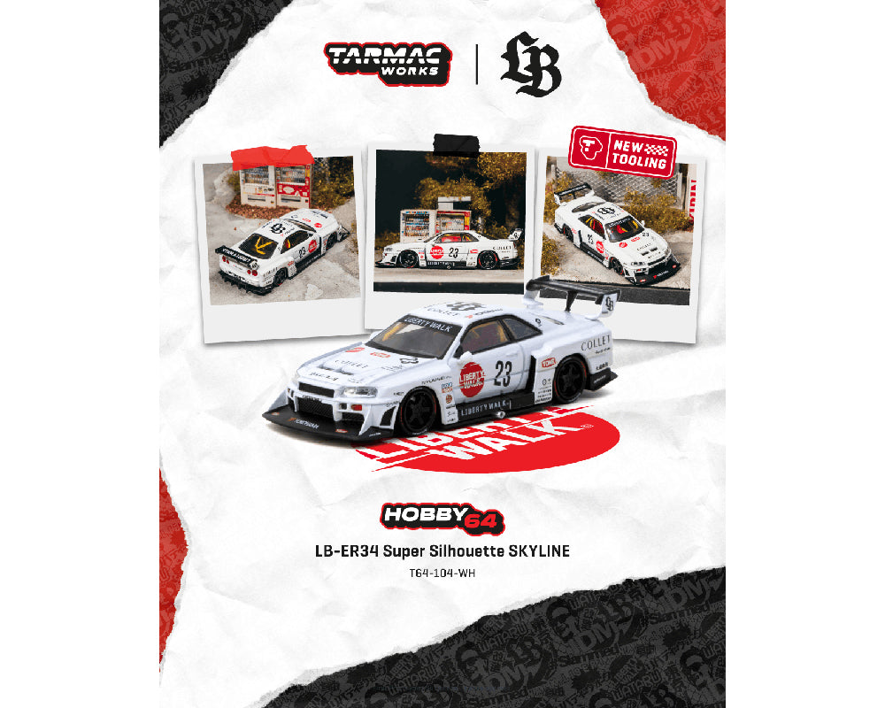 PREORDER* Tarmac Works 1/64 Pandem Mazda RX-7 FC3S in Red