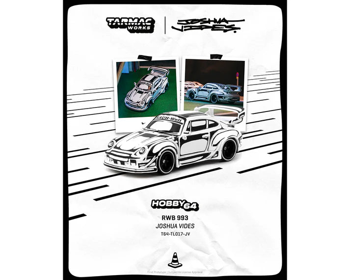 *PREORDER* Tarmac Works 1:64 RWB 993 Designed by Joshua Vides