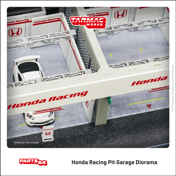 Tarmac Works 1:64 Pit Garage Diorama, Honda Racing