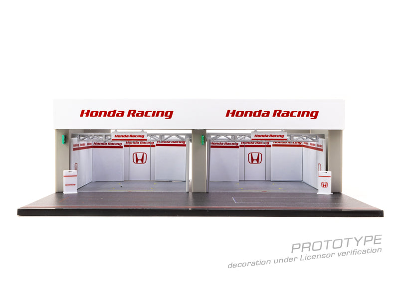 Tarmac Works 1:64 Pit Garage Diorama, Honda Racing