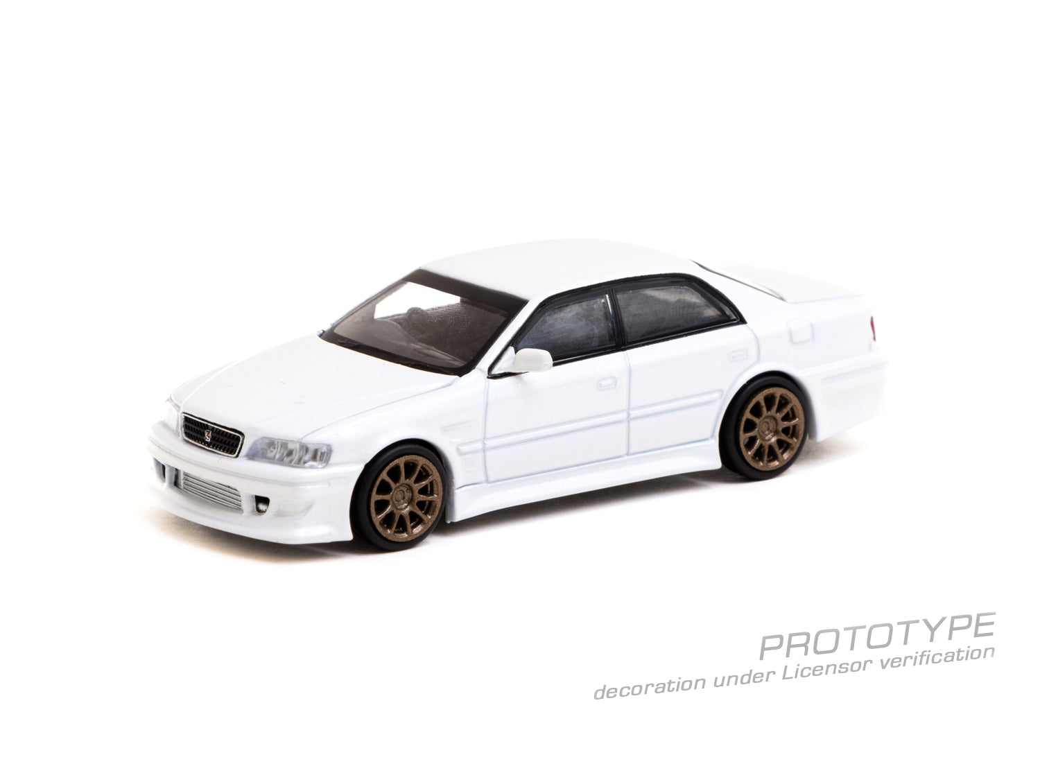 ターマックワークスVERTEX チェイサー1/64ホワイト　チェイス版 Tarmac Works 1:64 Toyota JZX100 VERTEX in White Metallic