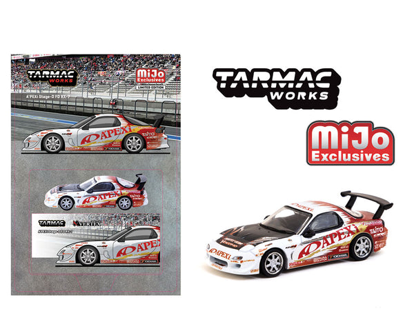 *PREORDER* Tarmac Works 1/64 Mazda RX-7 (FD3S) A’PEXi Stage-D in White