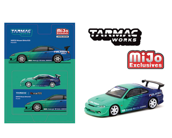 *PREORDER* Tarmac Works 1/64 Nissan Silvia (S15) VERTEX with Falken Livery