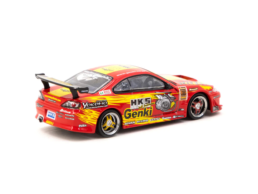 1:64 HKS Hiper Silvia RS-2 - Chrome Red -- Nissan (S15) -- Tarmac