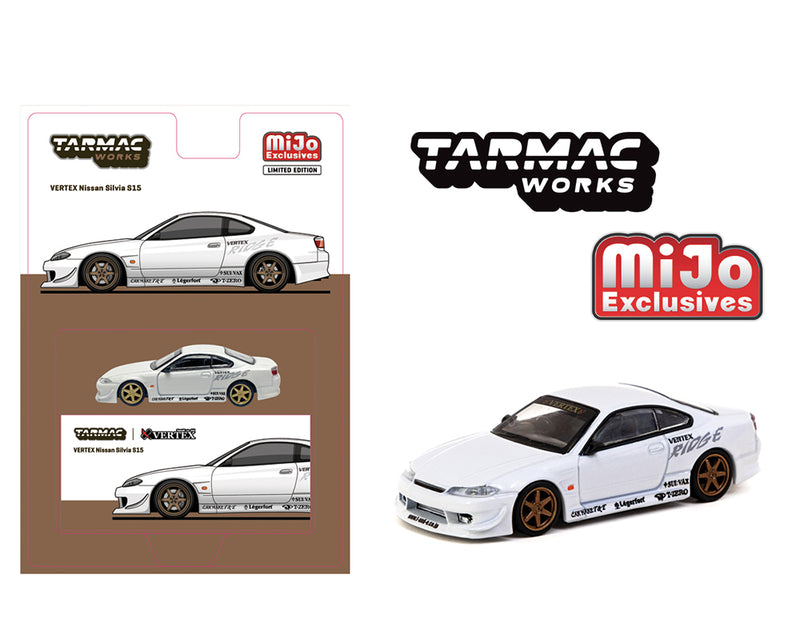 *PREORDER* Tarmac Works 1/64 Nissan Silvia (S15) VERTEX in White