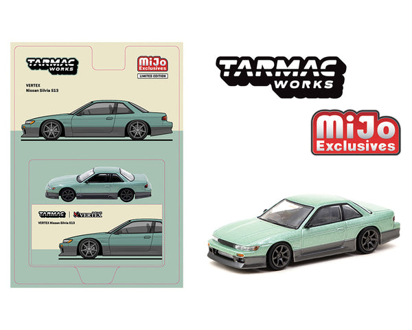 Tarmac Works 1/64 Nissan Silvia (S13) VERTEX Edition in Green