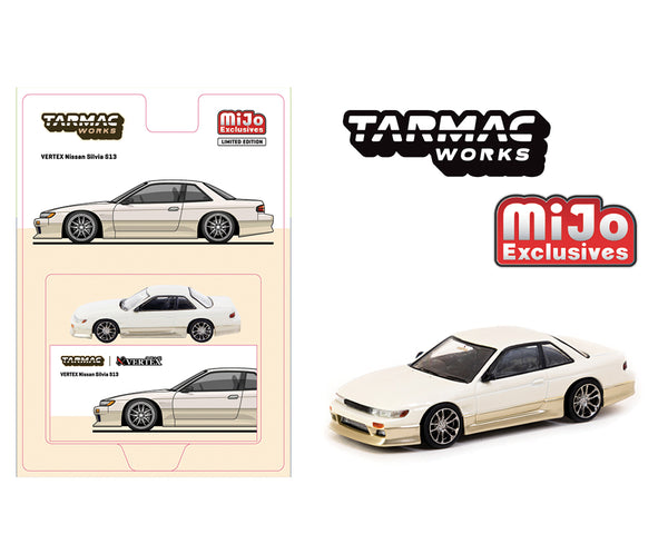 *PREORDER* Tarmac Works 1:64 Nissan Silvia (S13) VERTEX in White and Gold Two-Tone