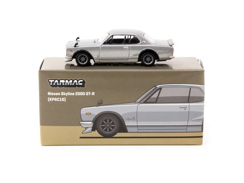 Tarmac Works 1:64 Nissan Skyline 2000 GT-R (KPGC10) in Silver