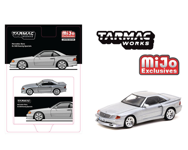 *PREORDER* Tarmac Works 1:64 Mercedes-Benz SL 500 Koenig Specials in Silver