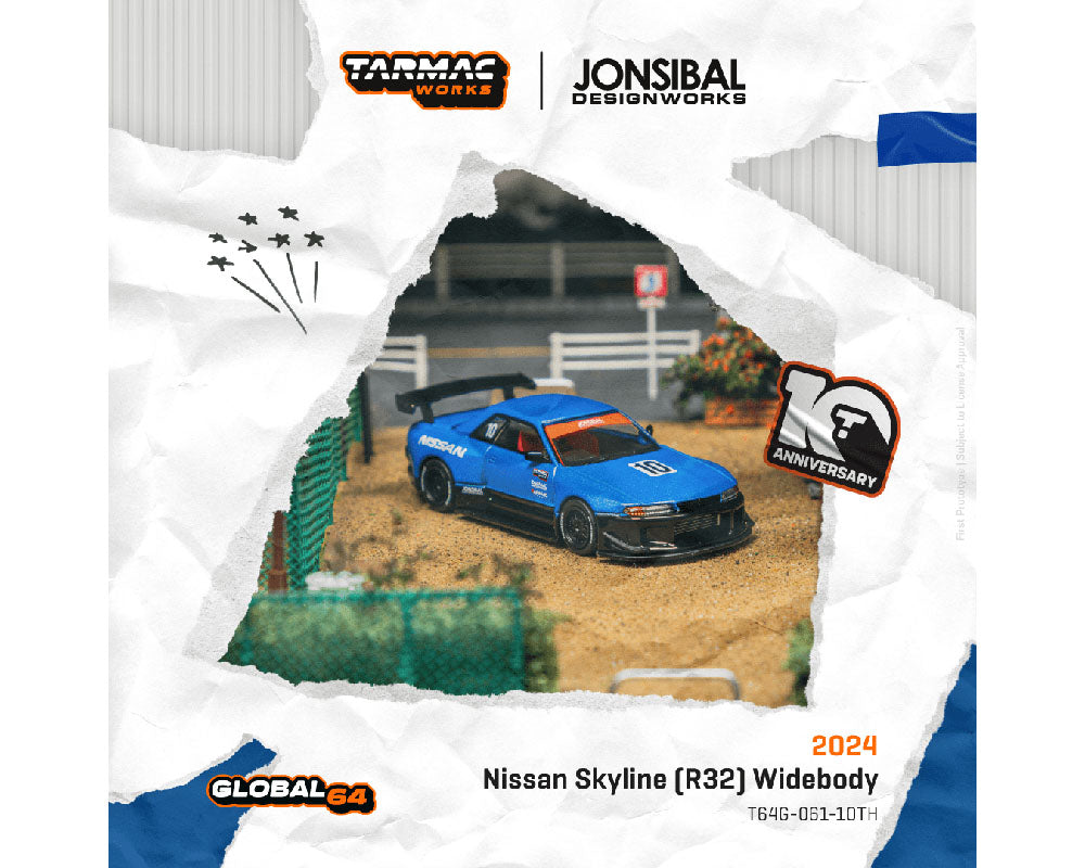 ターマックワークス Nissan Skyline R32 Wide 　チェイス Chase! Tarmac Works 1:64 Nissan Skyline (R32) Widebody