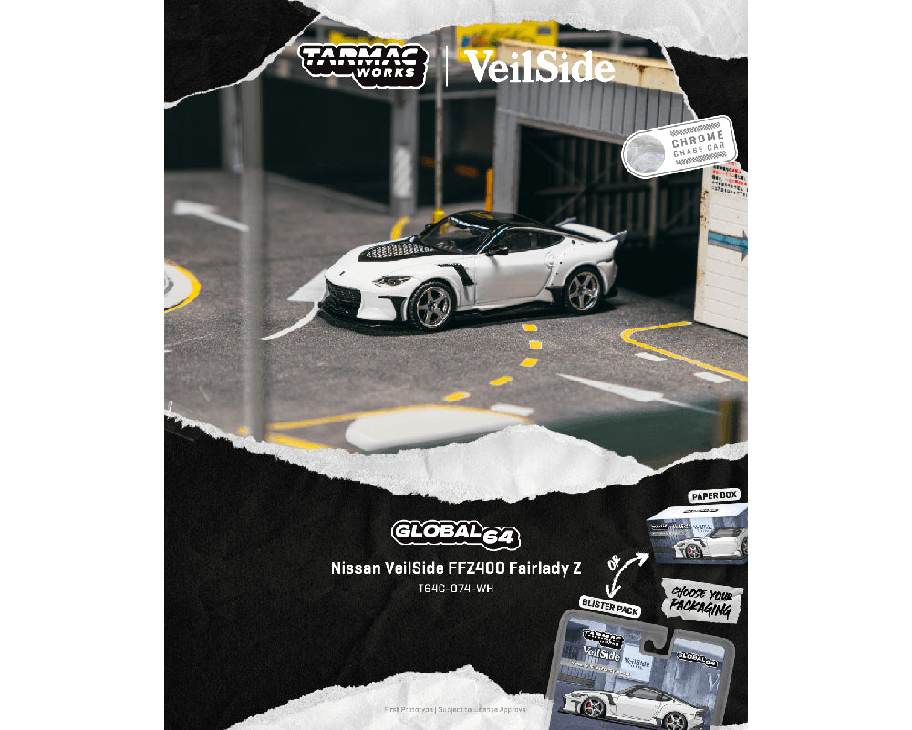 *PREORDER* Tarmac Works 1:64 Nissan VeilSide FFZ400 Fairlady Z in White