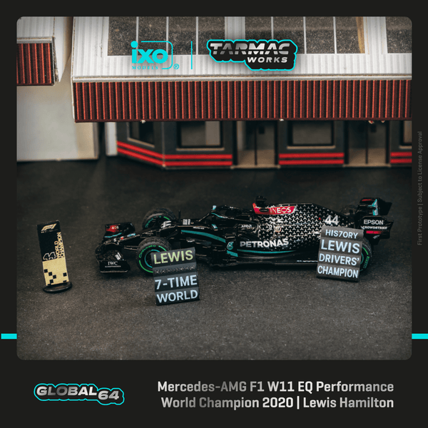 *PREORDER* Tarmac Works 1:64 Mercedes-AMG F1 W11 EQ Performance, Turkish Grand Prix 2020 Winner, World Champion 2020, Lewis Hamilton