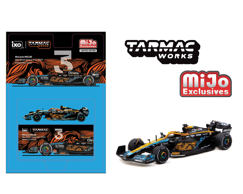 *PREORDER* Tarmac Works 1:64 McLaren MCL36 Abu Dhabi Grand Prix 2022 Daniel Ricciardo