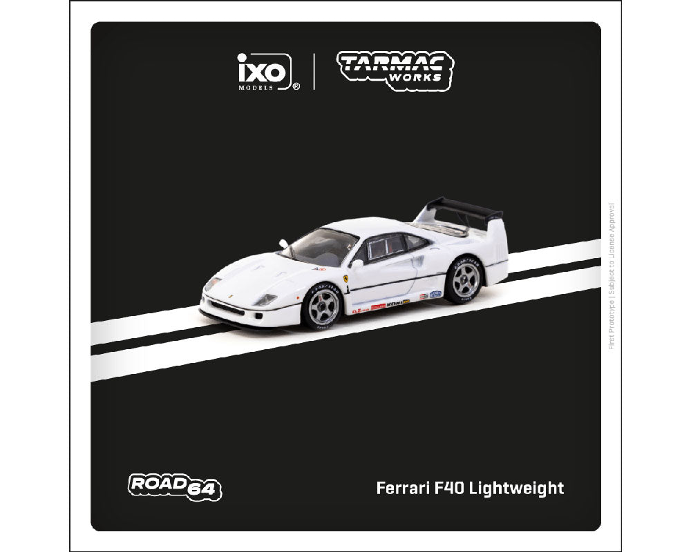 Tarmac Works 1/64 Ferrari F40 Lightweight in White – Model Cars