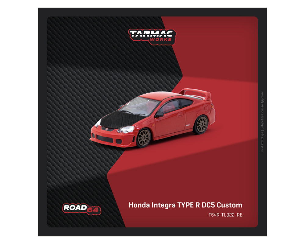 *PREORDER* Tarmac Works 1:64 Honda Integra TYPE R DC5 Custom in Red