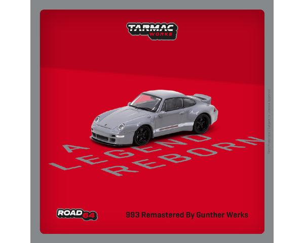 *PREORDER* Tarmac Works 1:64 Porsche 993 Remastered By Gunther Werks in Grey