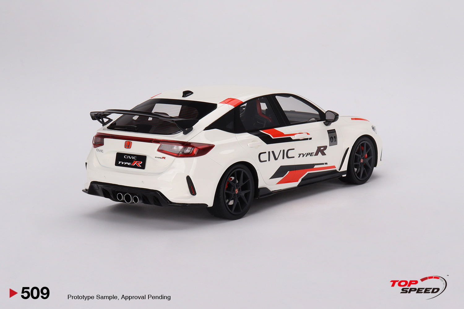 トップスピード 1/18 無限 Honda Civic Type R TopSpeed Models 1:18 Honda Civic Type R Rallye Red (LHD