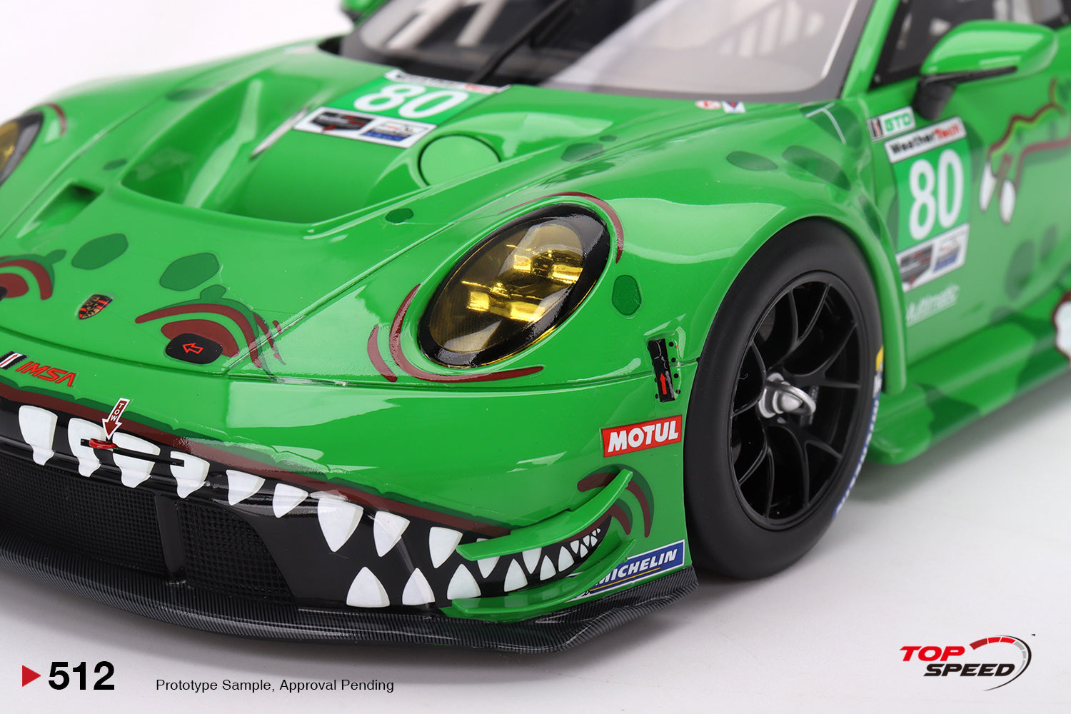 TopSpeed Models 1:18 Porsche 911 GT3 R #80 AO Racing IMSA