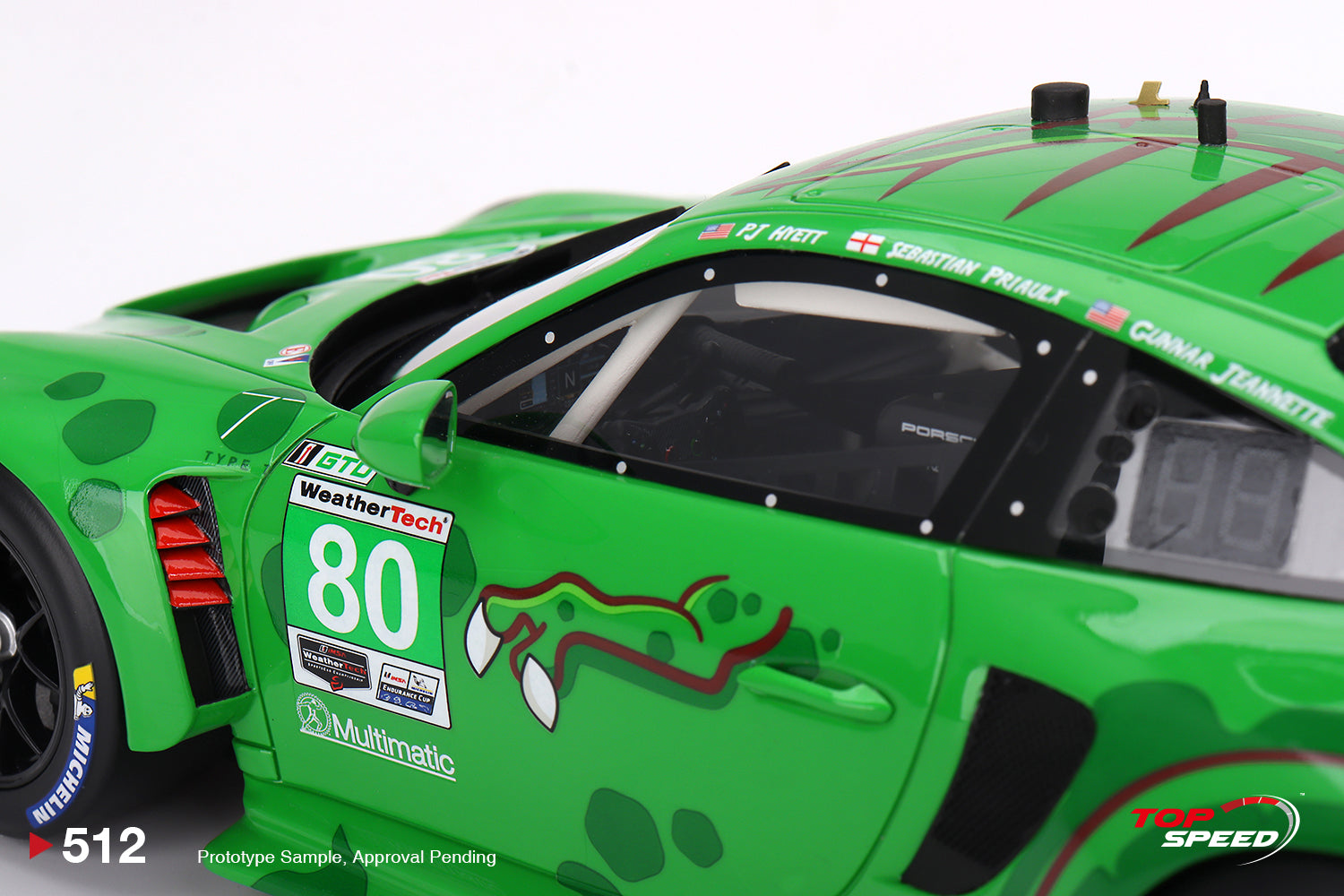 ミニカー　1/43 ポルシェ 911 GT3 R IMSA セブリング12時間 GTD 2023 AO Racing #80 [TSM430747] Mini GT 1:64 Porsche 911 GT3 R #80 AO Racing 2023 IMSA