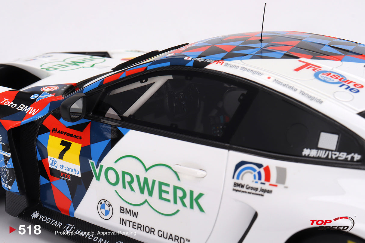 TopSpeed Models 1:18 BMW M4 GT3 #7 "Studie BMW M4" BMW M Team Studie x CRS 2023 Super GT Series