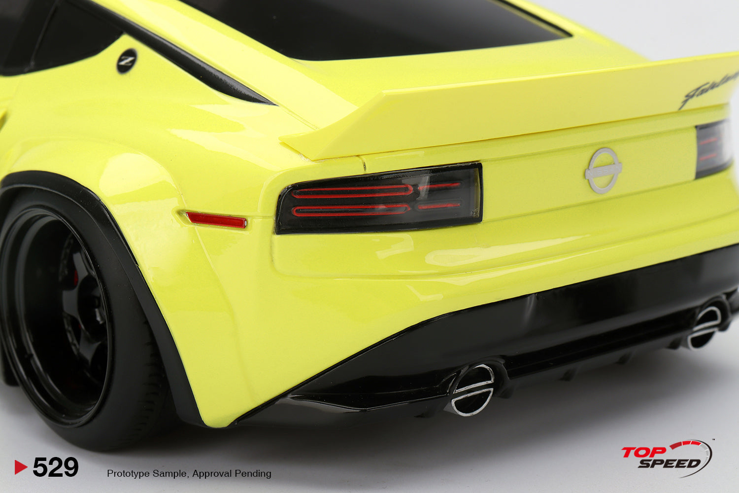 TopSpeed Models 1:18 Nissan Z PANDEM Widebody in Ikazuchi Yellow